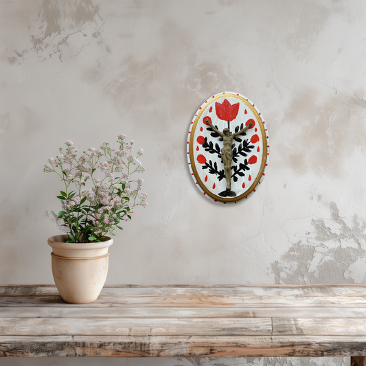 Florifix mit roter Tulpe