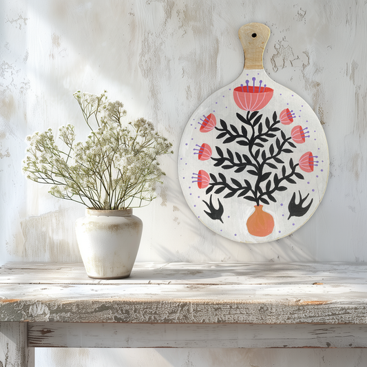 Gartenbaum mit Schwalben