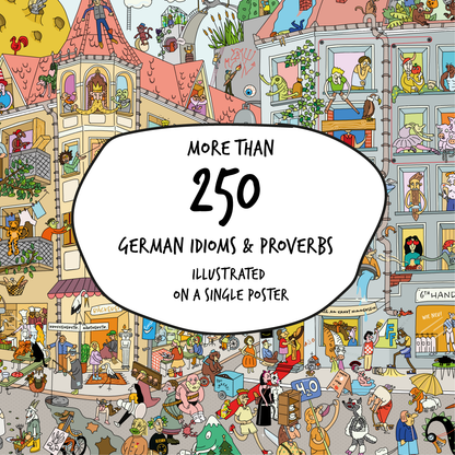 German idioms and proverbs - poster